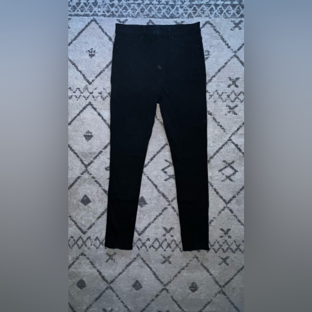 Express SkinnyJeans Womens Size 10L Ankle Legging Super High Rise Black Stretch